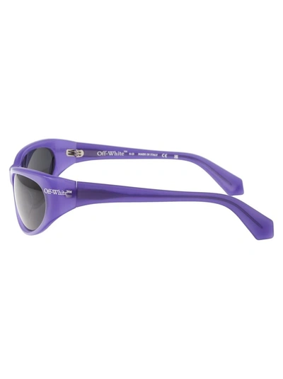 Shop Off-white Sunglasses In 3707 Purple