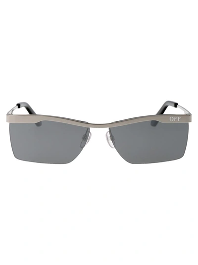 Shop Off-white Sunglasses In 7272 Silver