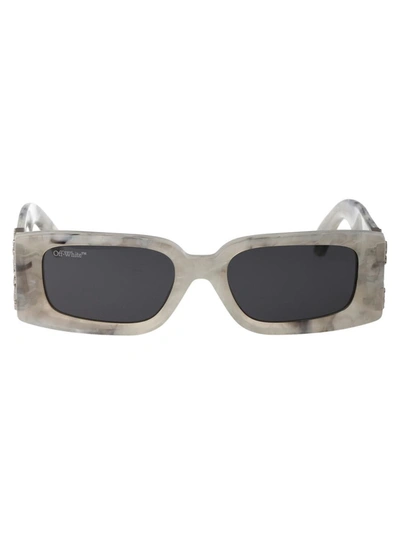 Shop Off-white Sunglasses In 0807 Marble