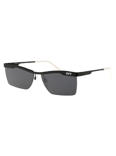 Shop Off-white Sunglasses In 1007 Black