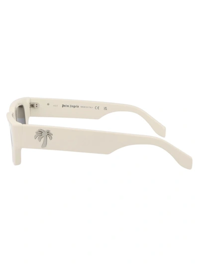 Shop Palm Angels Sunglasses In 0107 White