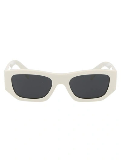 Shop Prada Sunglasses In 17k08z White
