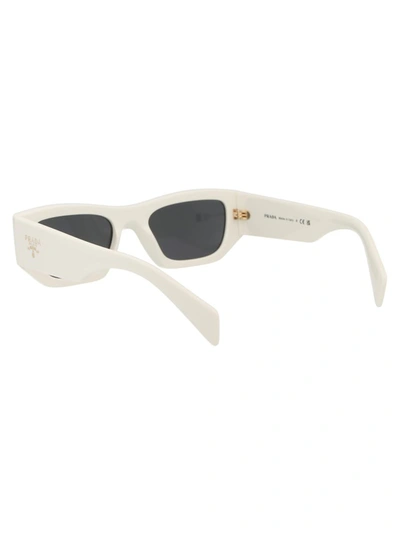 Shop Prada Sunglasses In 17k08z White