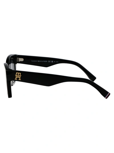 Shop Tommy Hilfiger Sunglasses In 807ir Black