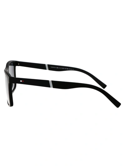 Shop Tommy Hilfiger Sunglasses In 003m9 Matte Black