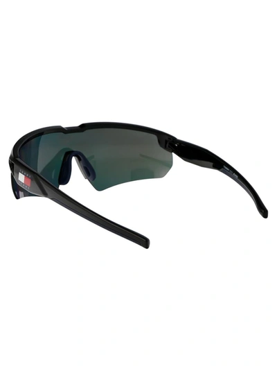 Shop Tommy Hilfiger Sunglasses In D51uz Black Blue