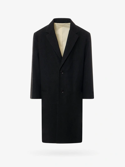 Shop Lemaire Coat In Black