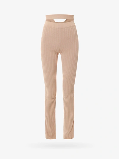 Shop Andrea Adamo Trouser In Beige