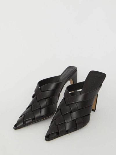 Shop Bottega Veneta Alfie Sandals In Black