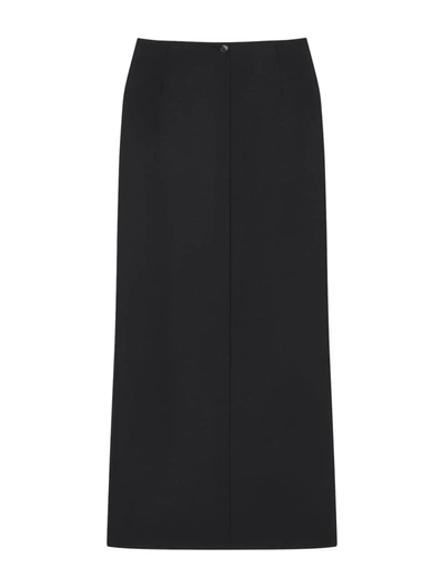 Shop Givenchy Skirt In Wool And Mohair In Black