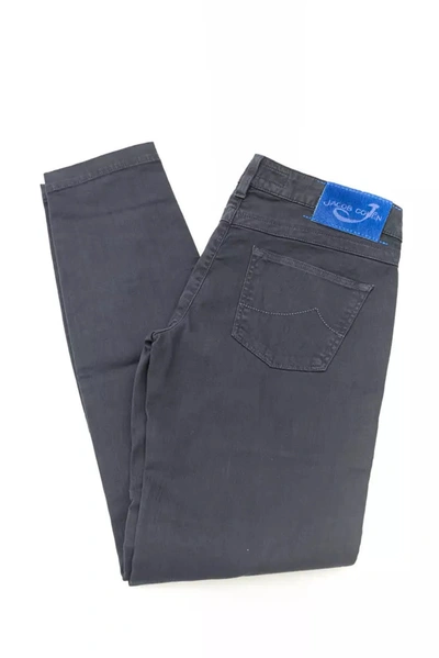Shop Jacob Cohen Blue Cotton Jeans & Pants