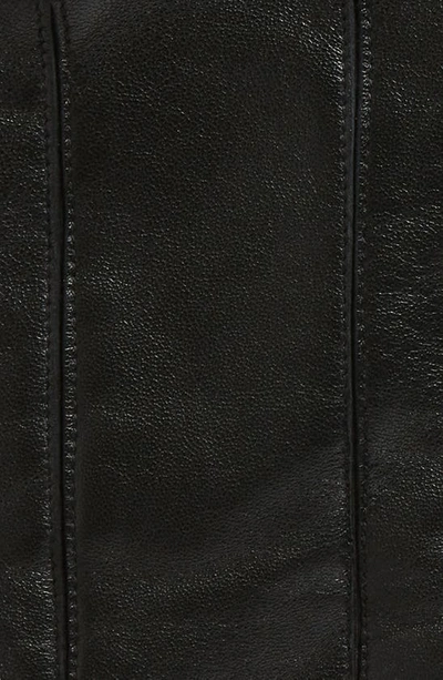Shop Ur Spliced Leather Glove In Black