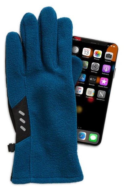 Shop Ur Recycled Fleece Gloves In Poseidon