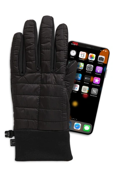 Shop Ur Quilted Puffer Gloves In Black