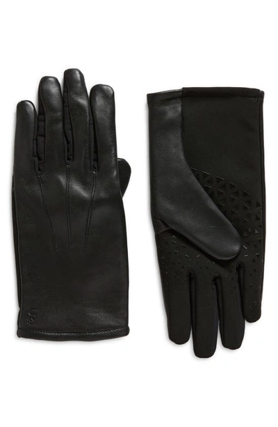 Shop Ur Points Leather Glove In Black