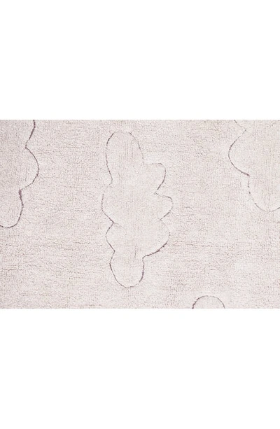Shop Lorena Canals Rugcycled Clouds Washable Cotton Blend Rug In Natural Rugcycled Yarn