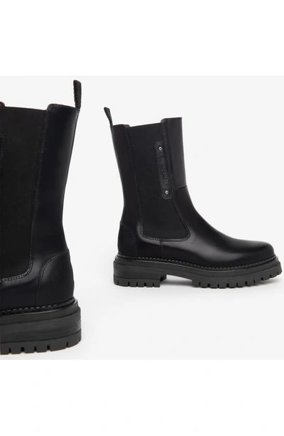 Shop Nerogiardini Lug Sole Chelsea Boot In Black