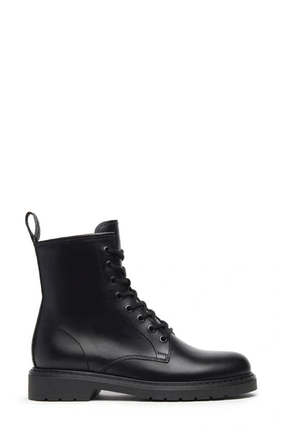 Shop Nerogiardini Clean Combat Boot In Black