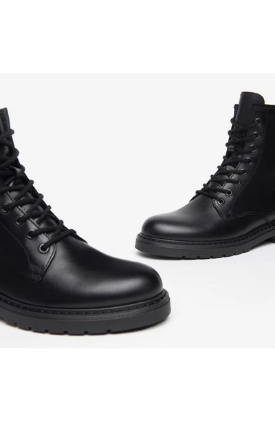 Shop Nerogiardini Clean Combat Boot In Black