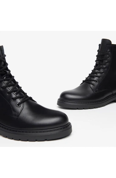 Nerogiardini Clean Calfskin Combat Booties In Black