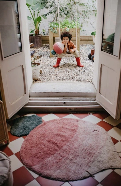 Lorena Canals O C Washable Ramona The Radish Novelty Area Rug, 3'3 X 4'11 In Natural Green Ash Rose