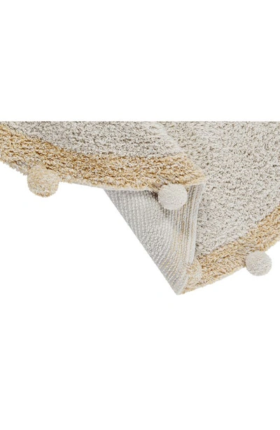 Shop Lorena Canals Bubbly Washable Cotton Area Rug In Natural Honey