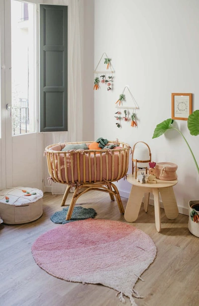 Lorena Canals O C Washable Ramona The Radish Novelty Area Rug, 3'3 X 4'11 In Natural Green Ash Rose