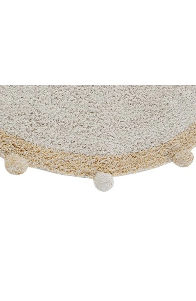 Shop Lorena Canals Bubbly Washable Cotton Area Rug In Natural Honey