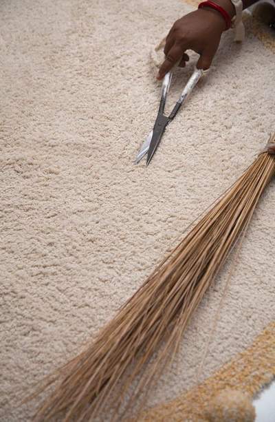 Lorena Canals Washable Rug Bubbly Natural In Natural Honey