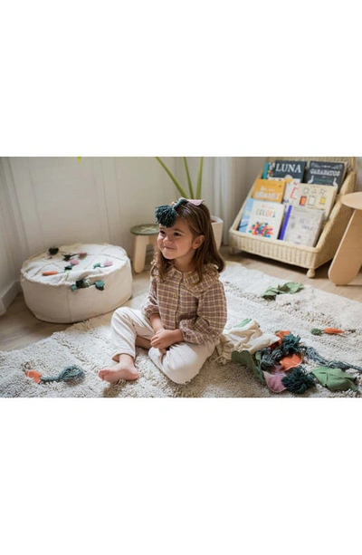 Shop Lorena Canals Kids' Washable Cotton Rug & Veggie Set In Natural Orange Dark Green