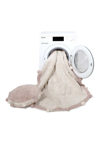 Lorena Canals Bubbly Washable Cotton Area Rug In Natural Rose