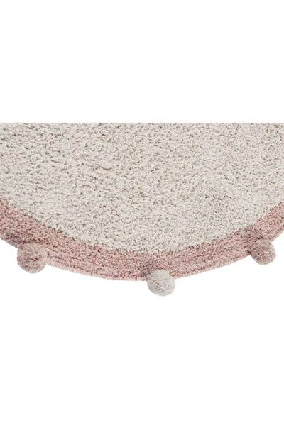 Shop Lorena Canals Bubbly Washable Cotton Area Rug In Natural Rose