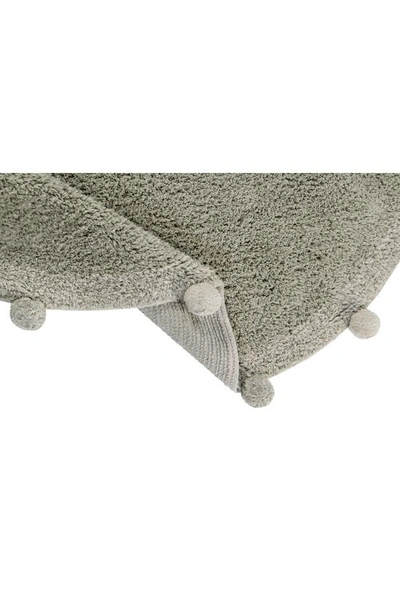 Shop Lorena Canals Bubbly Washable Cotton Area Rug In Olive Natural