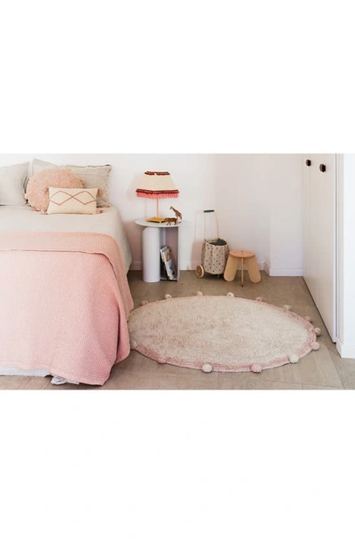 Shop Lorena Canals Bubbly Washable Cotton Area Rug In Natural Rose