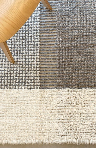 Lorena Canals Woolable Rug Kaia Smoke Blue In Sheep White Smoky Blue
