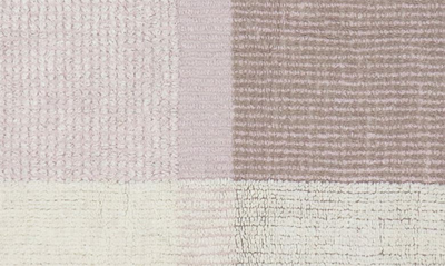 Lorena Canals Woolable Rug Kaia Rose In Sheep White Frosted Rose
