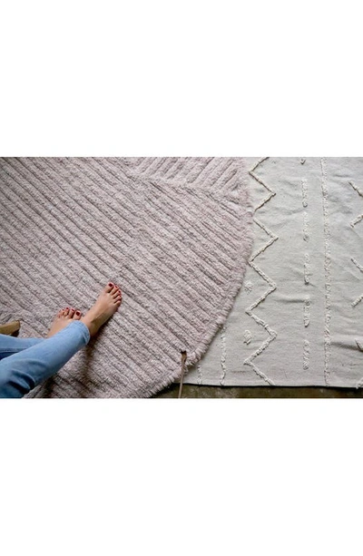 Lorena Canals Woolable Rug Rose Tea In Pearl Grey Misty Rose Natural