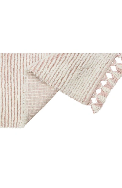Shop Lorena Canals Koa Wool Rug In Sheep White/ Pale Blush