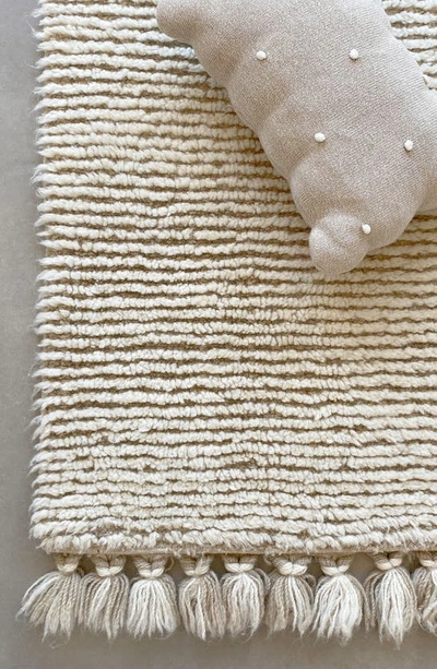 Shop Lorena Canals Koa Wool Rug In Sheep White/ Sandstone