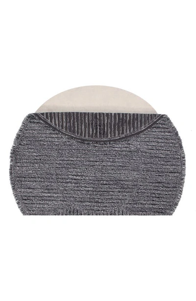 Shop Lorena Canals Woolable Tea Wool Rug In Dark Grey Charcoal Natural
