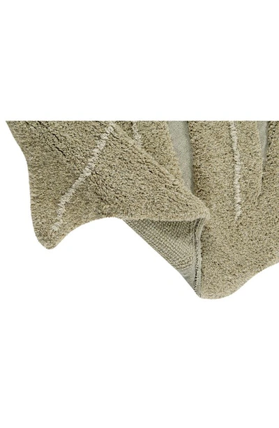 Lorena Canals Washable Rug In Olive Natural Honey