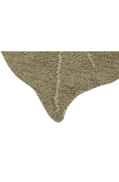 Lorena Canals Washable Rug In Olive Natural Honey