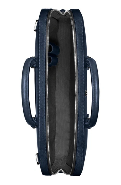 Montblanc Sartorial Leather Document Case In Ink Blue