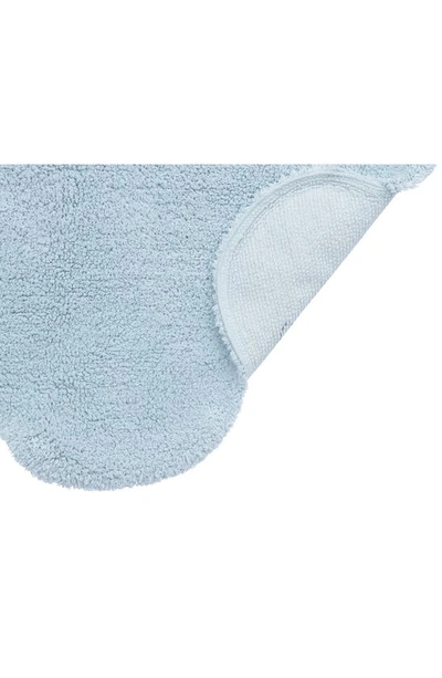Lorena Canals Mini Dream Washable Cotton Blend Rug In Light Blue White