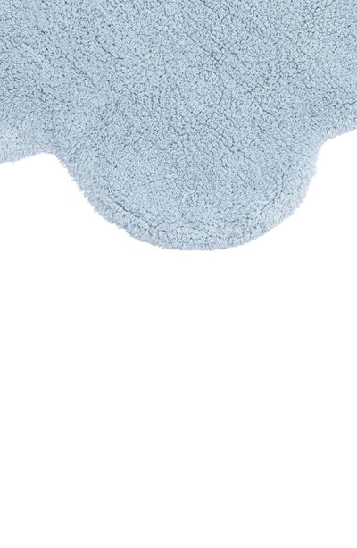 Lorena Canals Mini Dream Washable Cotton Blend Rug In Light Blue White
