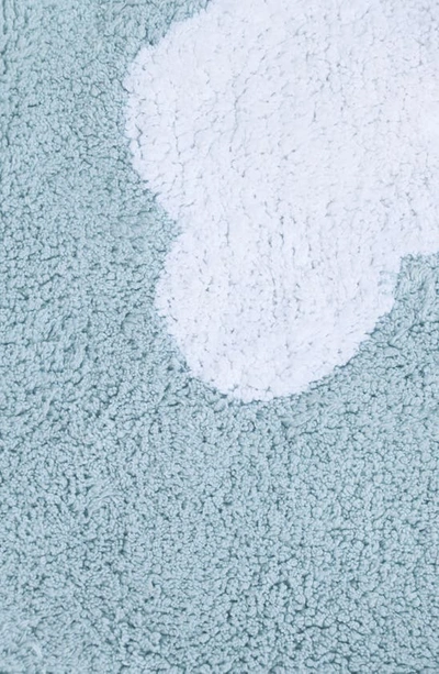 Lorena Canals Mini Dream Washable Cotton Blend Rug In Light Blue White