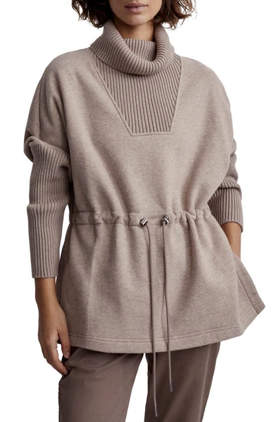Shop Varley Cavello Turtleneck Sweater In Taupe Marl