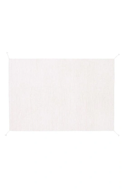 Lorena Canals Reversible Washable Recycled Cotton Blend Rug In Pastel Pink / Ivory