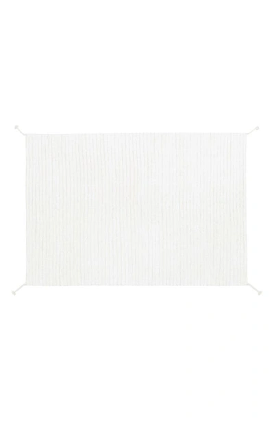 Lorena Canals Reversible Washable Recycled Cotton Blend Rug In Pastel Pink / Ivory