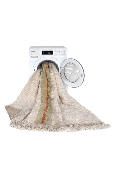 Lorena Canals Reversible Washable Rug Duetto Sage In Olive Natural / Sage